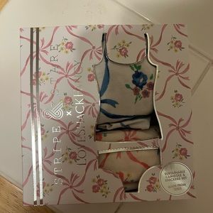 LoveShackFancy x stripe and stare pj set